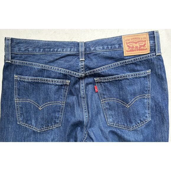 Levi's Women's Low Pro Straight Leg Mid Rise Zip Fly Jeans Denim Size 30 Blue - Picture 9 of 9